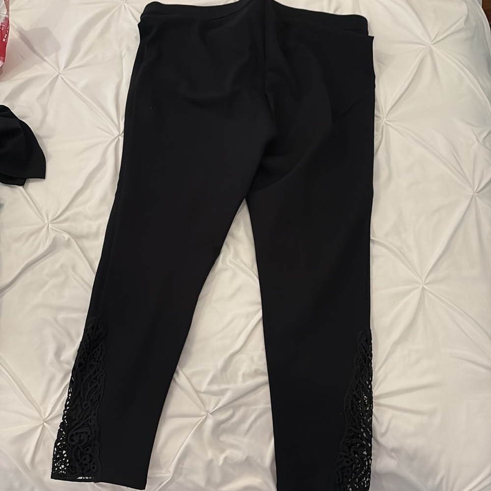 EUC Ann Taylor 2 pc Black Pant Set size XL - Picture 5 of 9